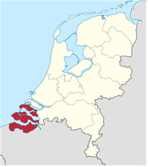 ▲ 네덜란드 질란드의 위치